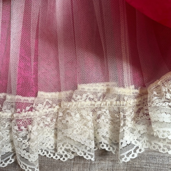 Vintage Jessica McClintock  Gunne Sax  Magenta Pink Girls Dress Size 12 New - Picture 10 of 12
